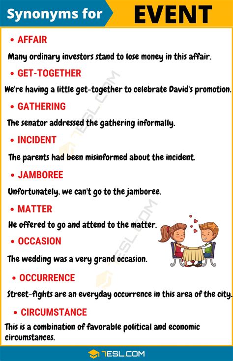 synonyms of event